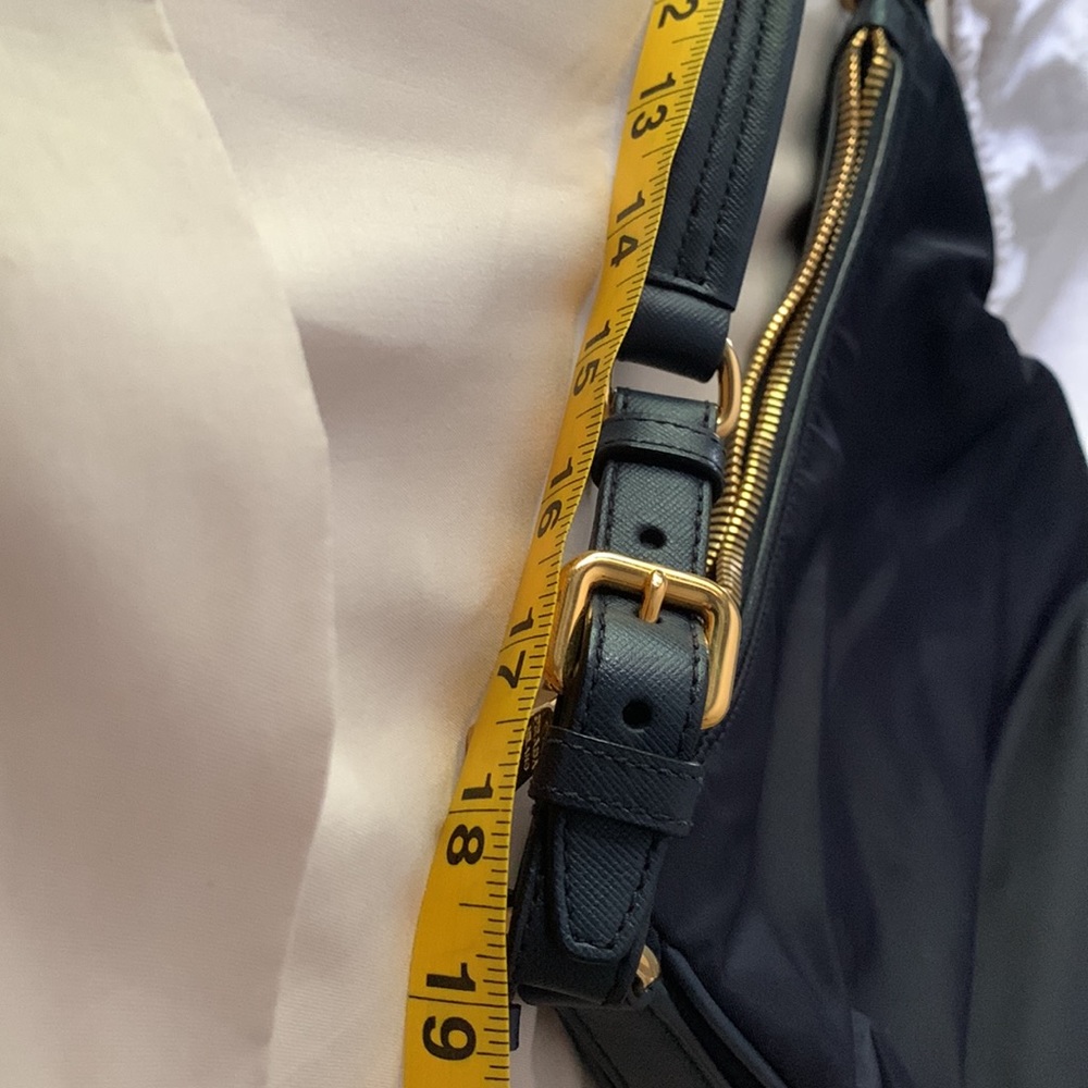 Authentic Prada Nylon Shoulder Bag [Navy Blue Body, Black Straps] - Picture 15 of 15